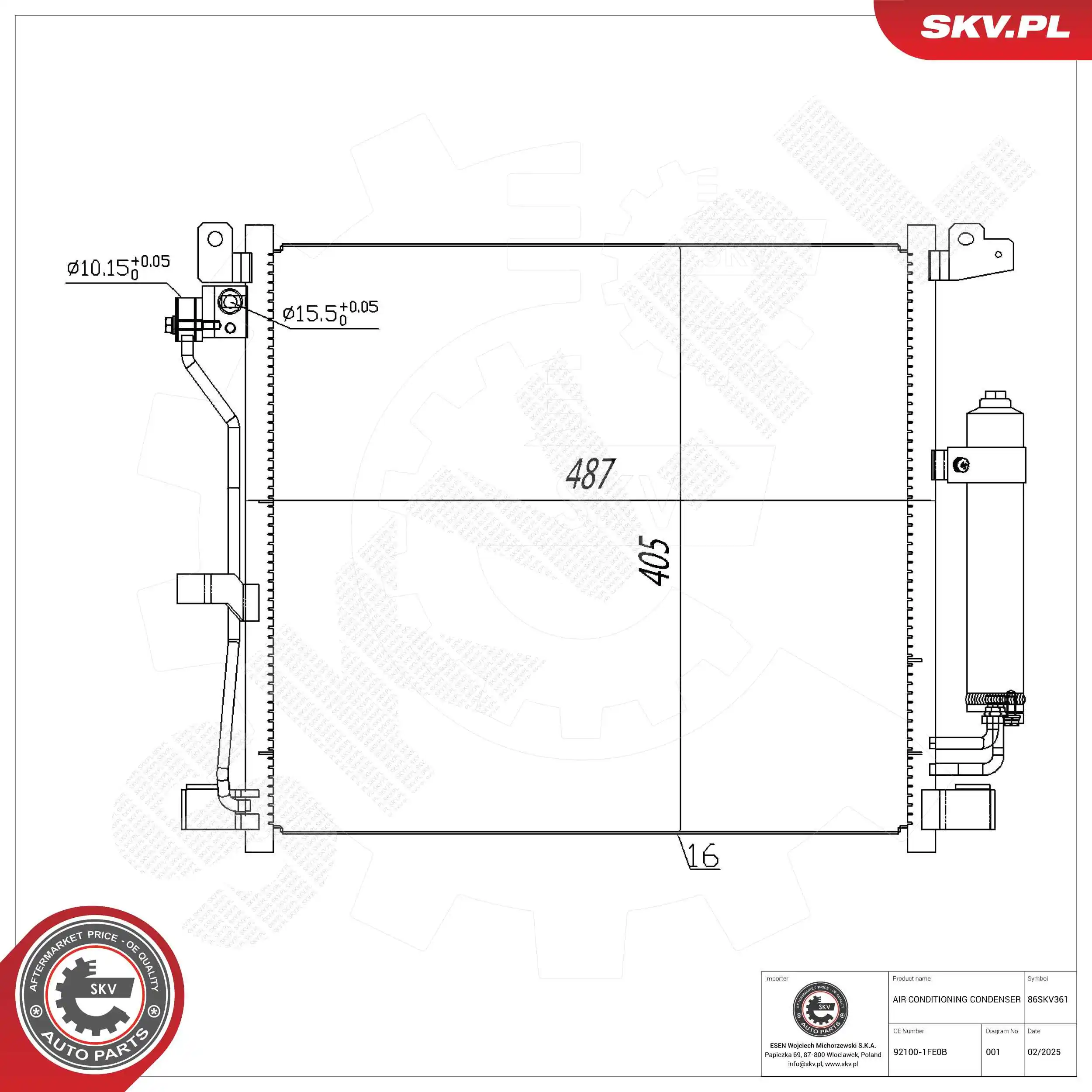 Condenser, air conditioning